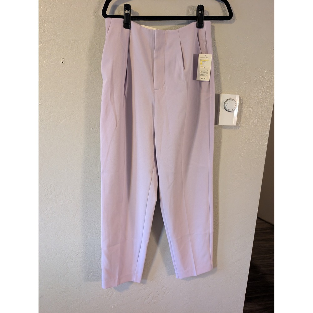 A New Day Women's Size 6 Lavender Tapered Dress Pants High Rise Stretch NWT